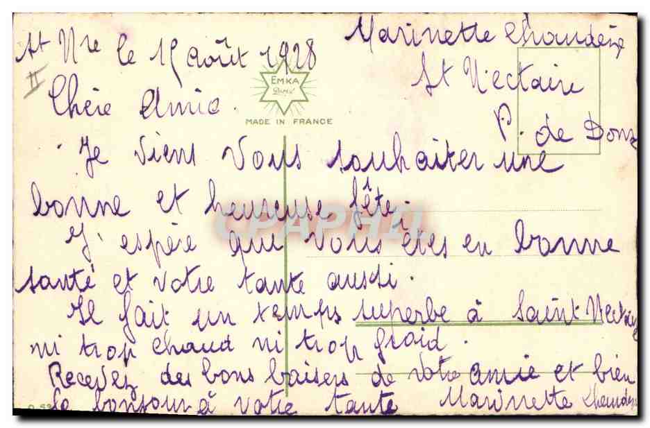 CPA Fantaisie Illlustrateur Fleurs  — Verso