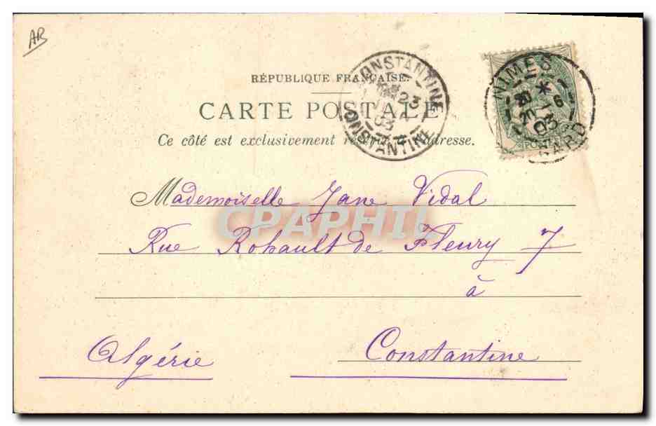 Nîmes — Courses de Taureaux — Mazantini aux banderilles — Reverso