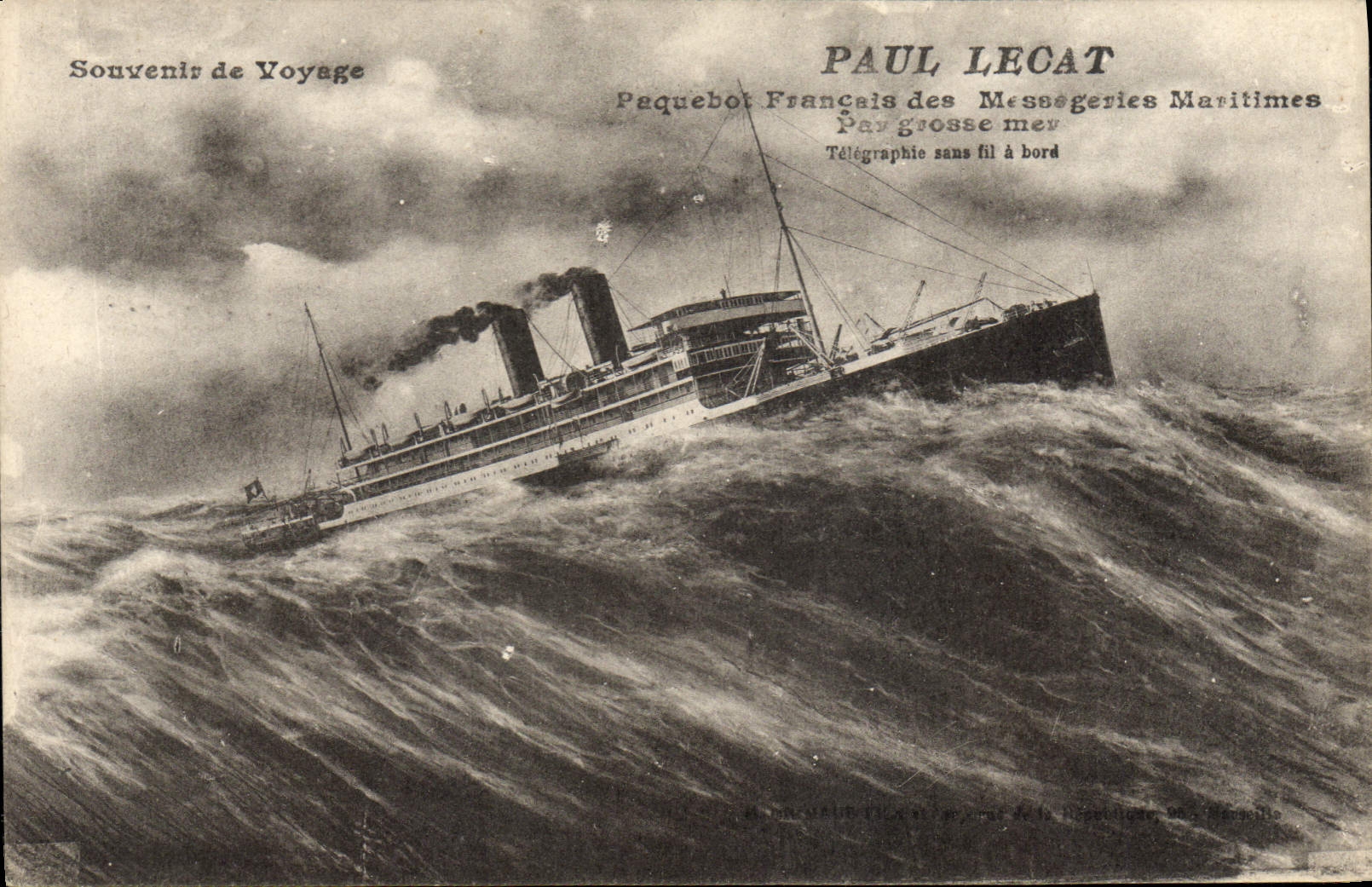 Paquebot Français des Messageries Maritimes — Paul Lecat — éditeur Paul Lecat, Marseille
