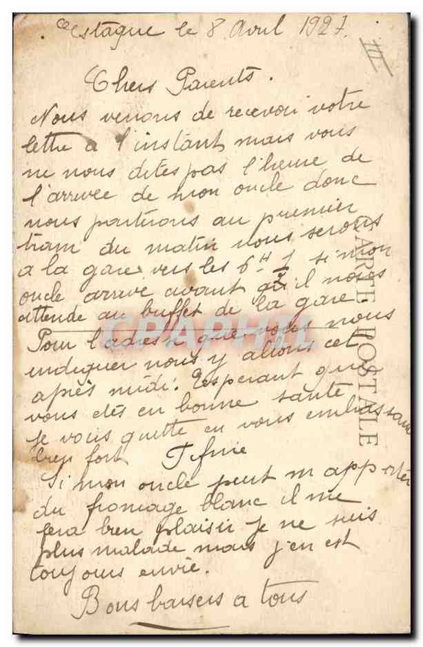 CPA Bateau Paquebot Porthos Messageries Maritimes  — Verso