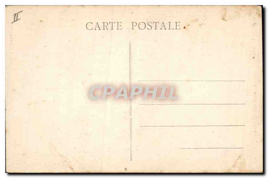 CPA Folklore Lits Clots Gare dessous  — Verso