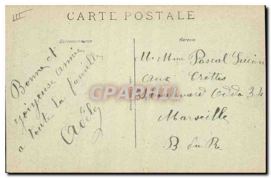 CPA Folklore Lits Clots  — Verso