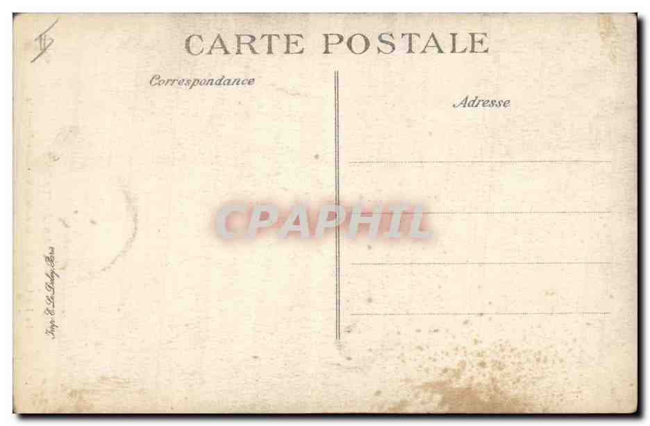 CPA Folklore Lits Clots  — Verso