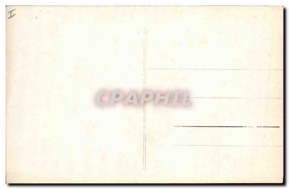 CPA Fantaisie Paques Poisson Femme — Rückseite