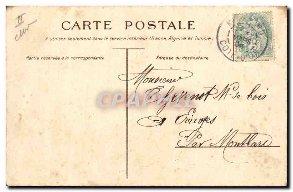 CPA Fantaisie Paques Poissons  — Rückseite