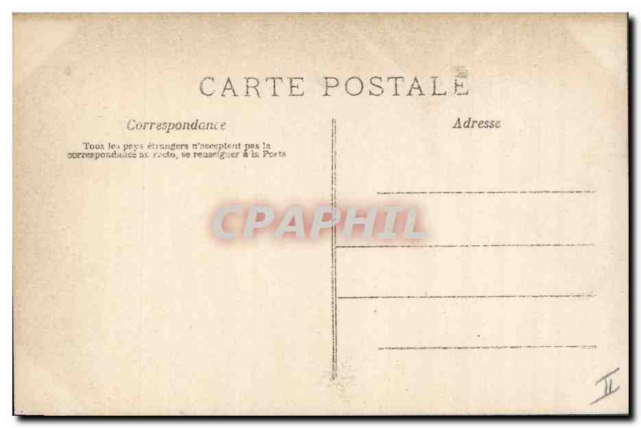 CPA Fantaisie Paques Poisson Enfant — Rückseite