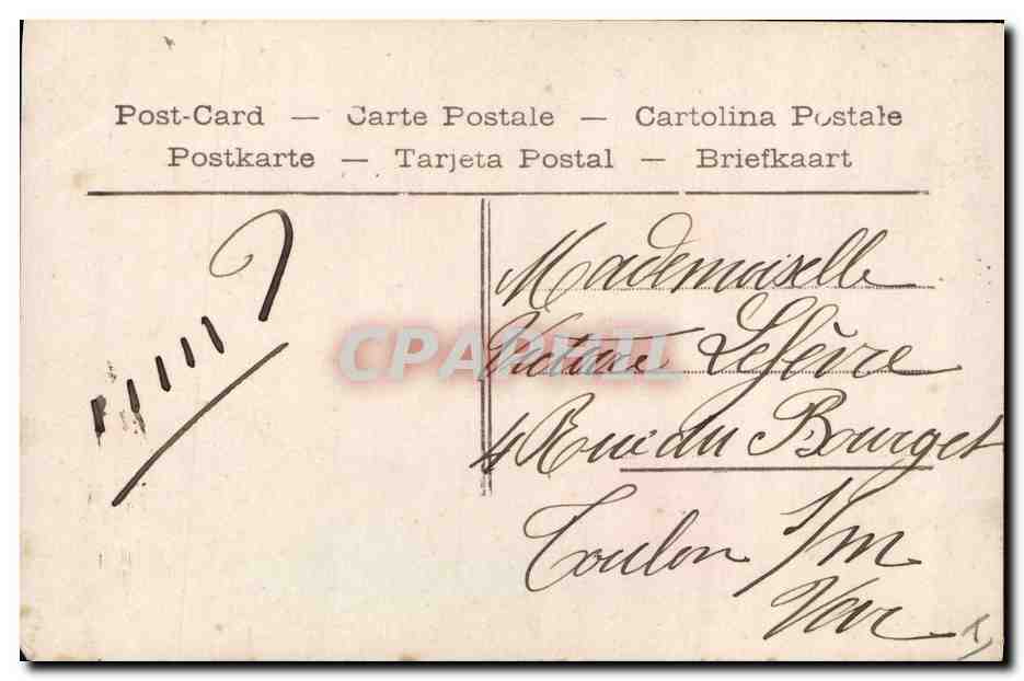 CPA Fantaisie Paques Poisson Femme  — Rückseite