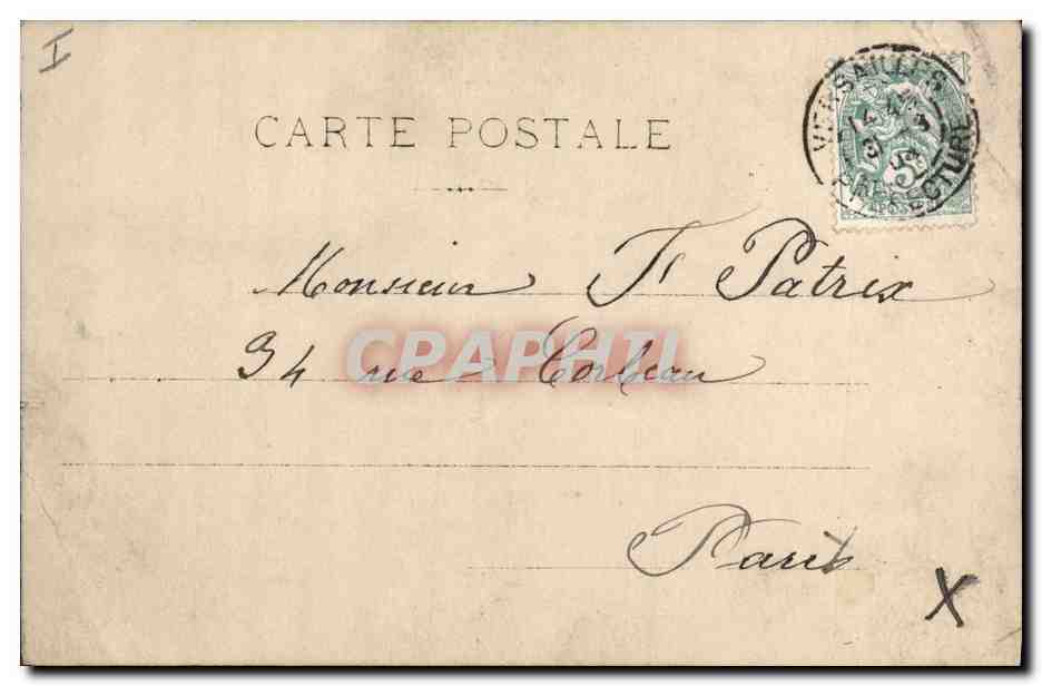 CPA Fantaisie Paques Poisson Enfant Ange  — Rückseite
