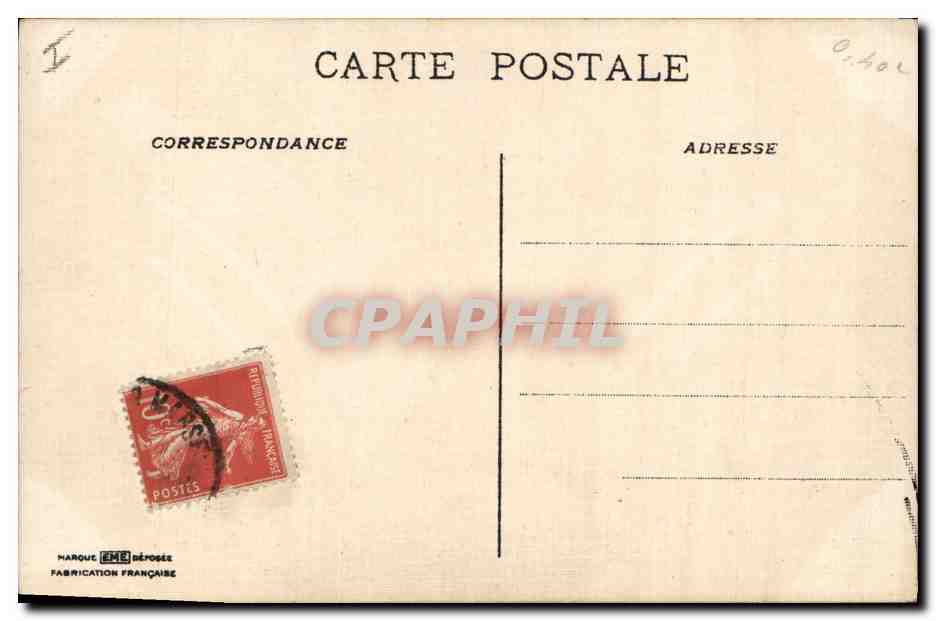 CPA Fantaisie Paques Poisson  — Rückseite