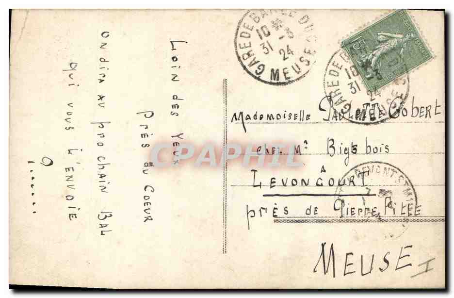 CPA Fantaisie Paques Poisson  — Rückseite