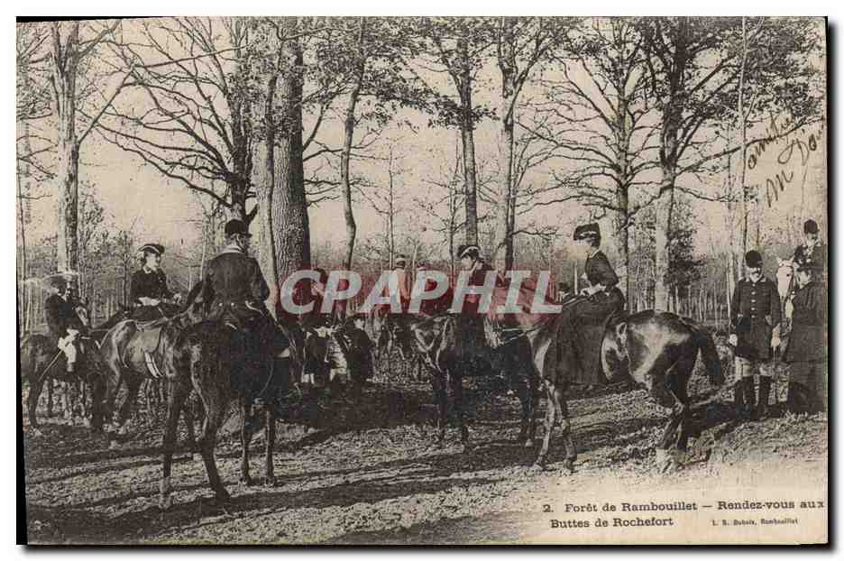 CPA Chasse a courre Foret de Rambouillet Rendez vous aux Buttes de Rochefort