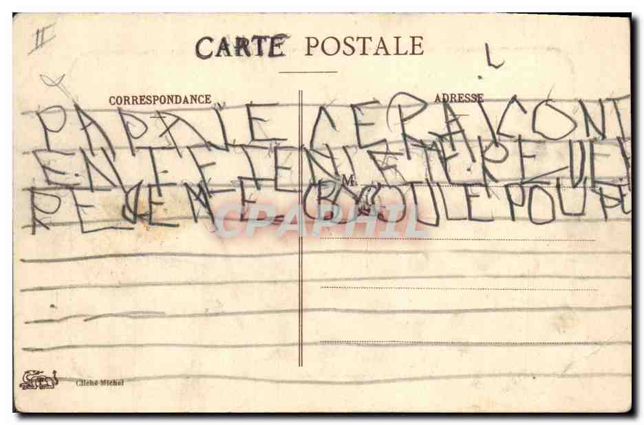 CPA Chasse a courre Foret de Fontainebleau Chiens d'attaque Mise a la voie Chien Chiens — Verso