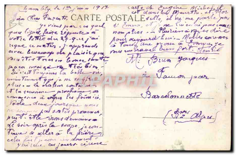 Chasses en Forêt de Chantilly — Equipage de Monseigneur le Prince Murat devant le Cerf avant la Curée — Éditeur : JEO — Achterkant
