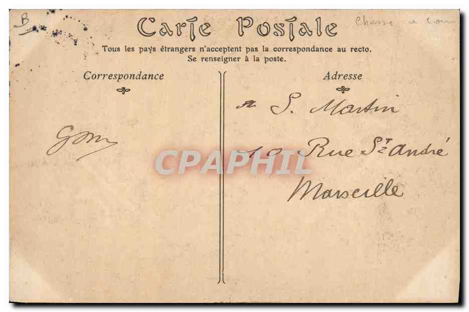 Chasses à Courre de Compiègne — Equipage Olry — La Meute avant l'attaque — ND Phot — Verso