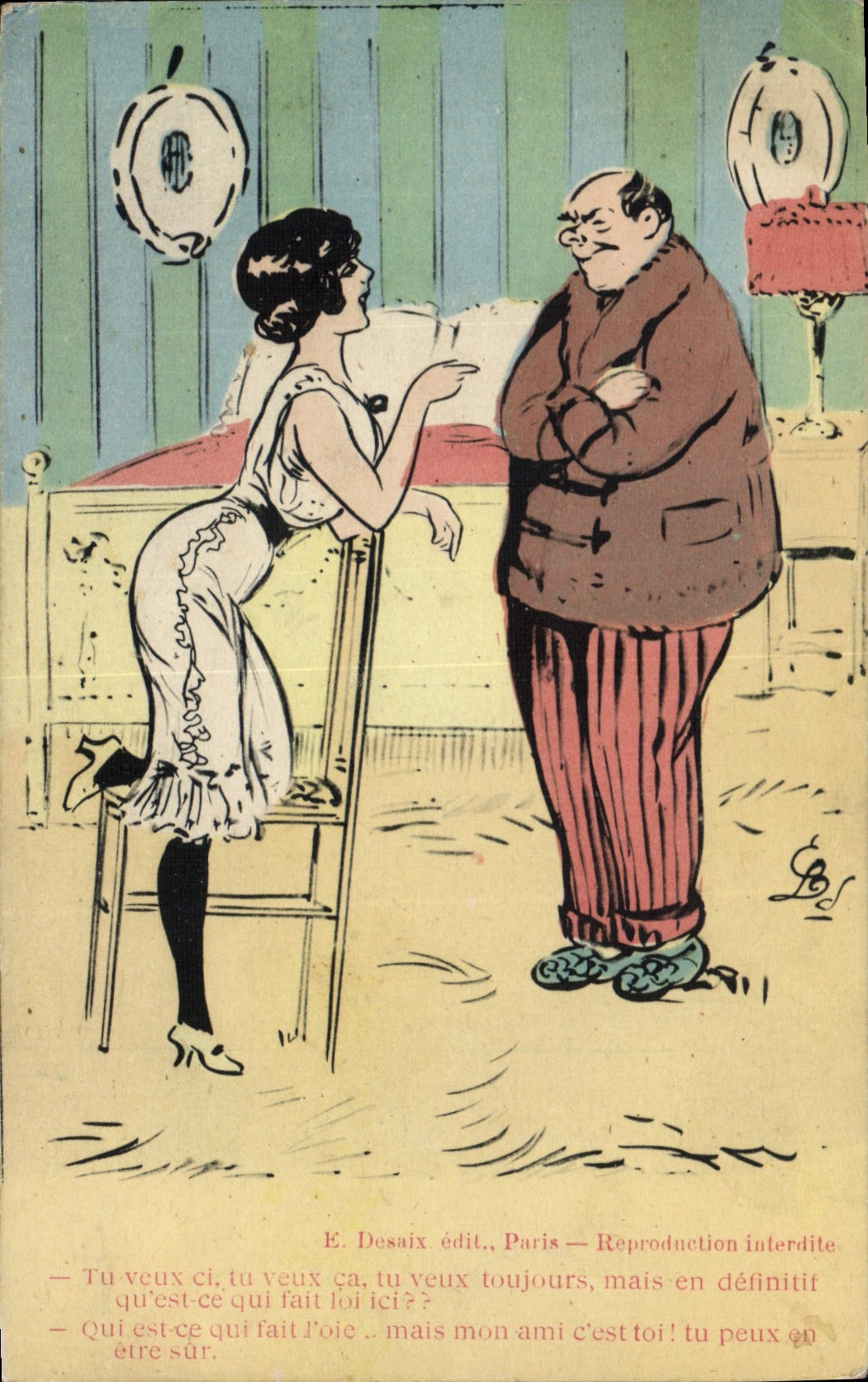 CPA Fantaisie Illlustrateur Femme 