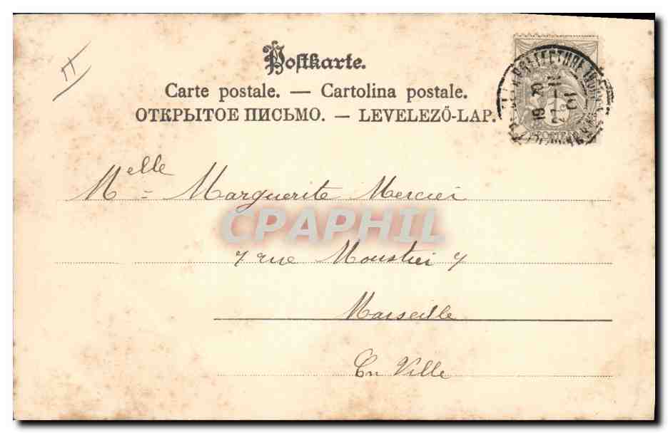 CPA Fantaisie Illlustrateur Femme  — Rückseite