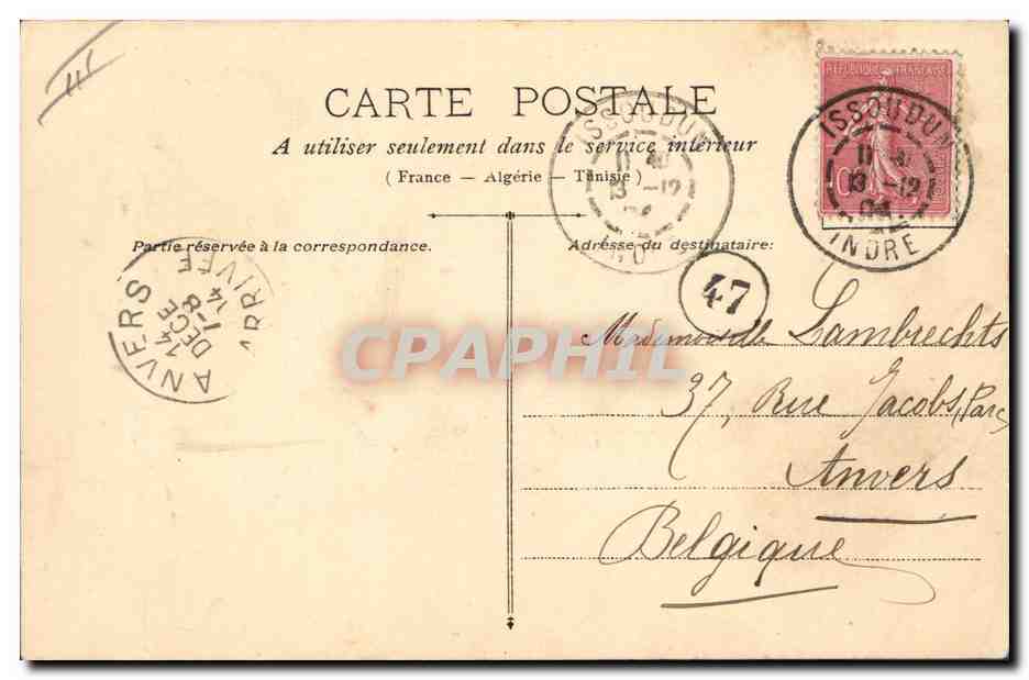 CPA Fantaisie Illlustrateur Femme Singe  — Verso