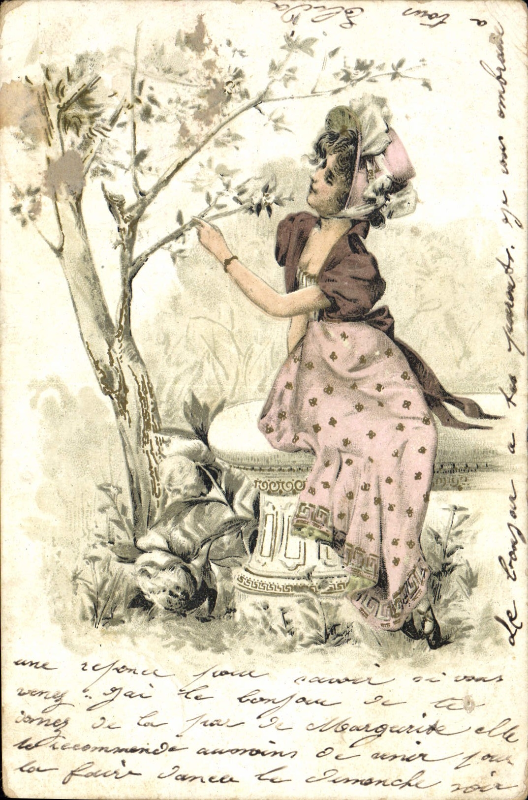 CPA Fantaisie Illlustrateur Femme 
