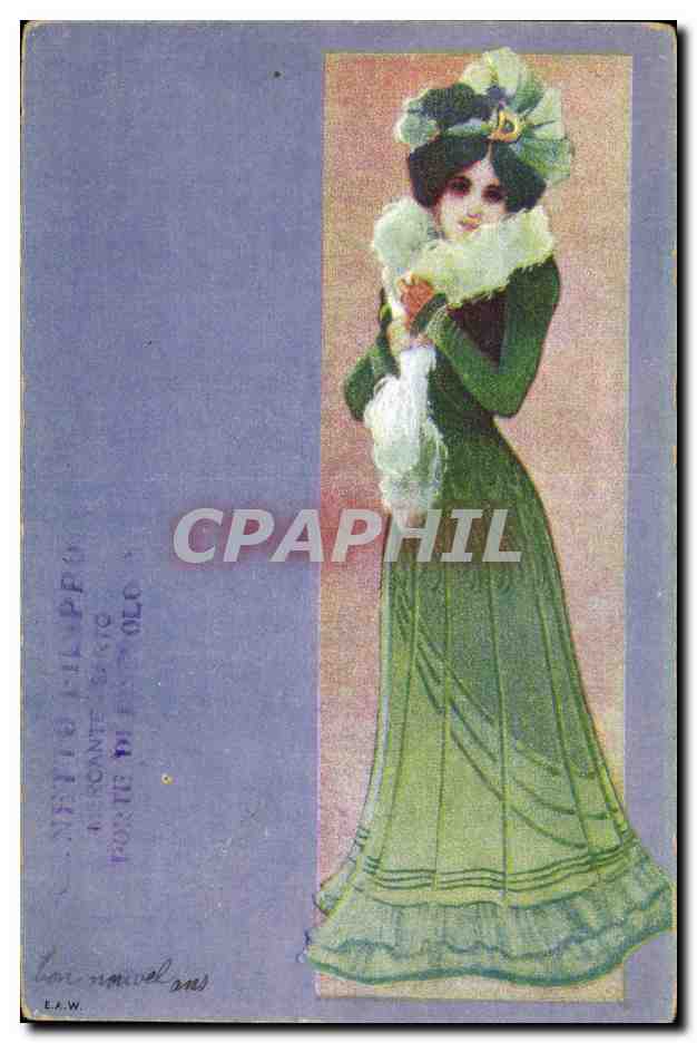 CPA Fantaisie Illlustrateur Femme 