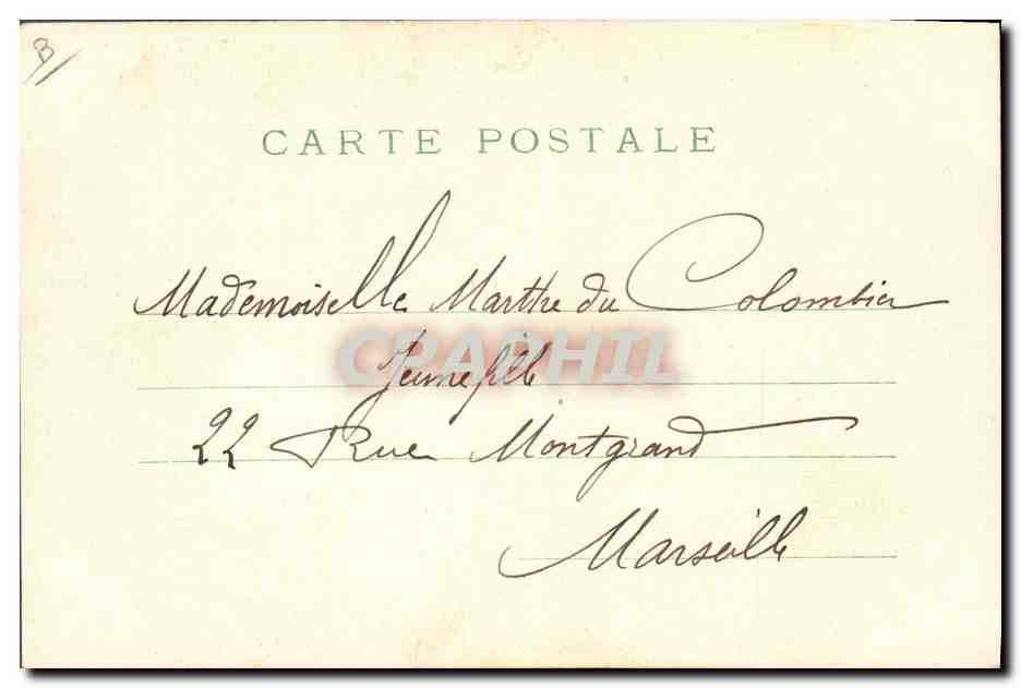 Femme aux violettes — série 116 — éditeur non visible — Reverso