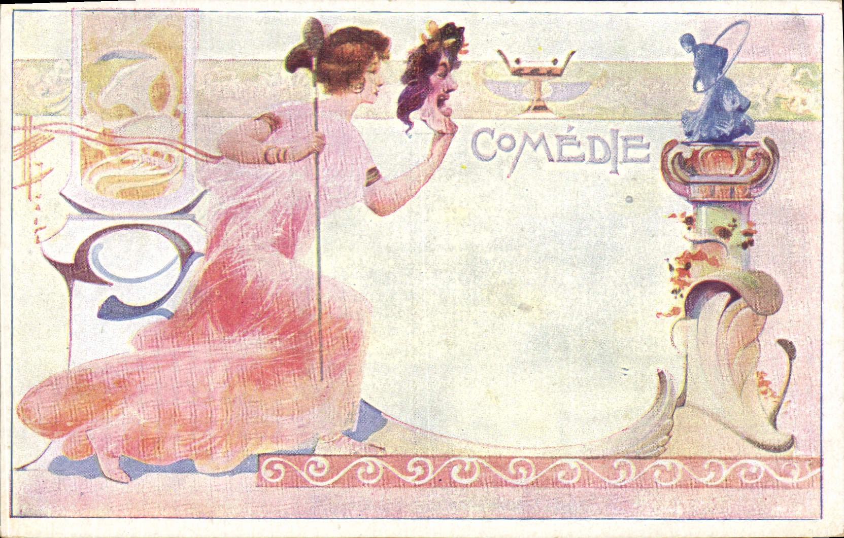 CPA Fantaisie Illlustrateur Femme Comedie 