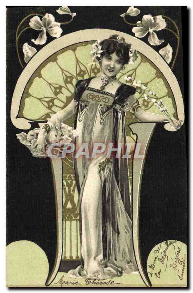 Marie Chérie — jeune femme en robe élégante — éditeur anonyme, n° de série non visible