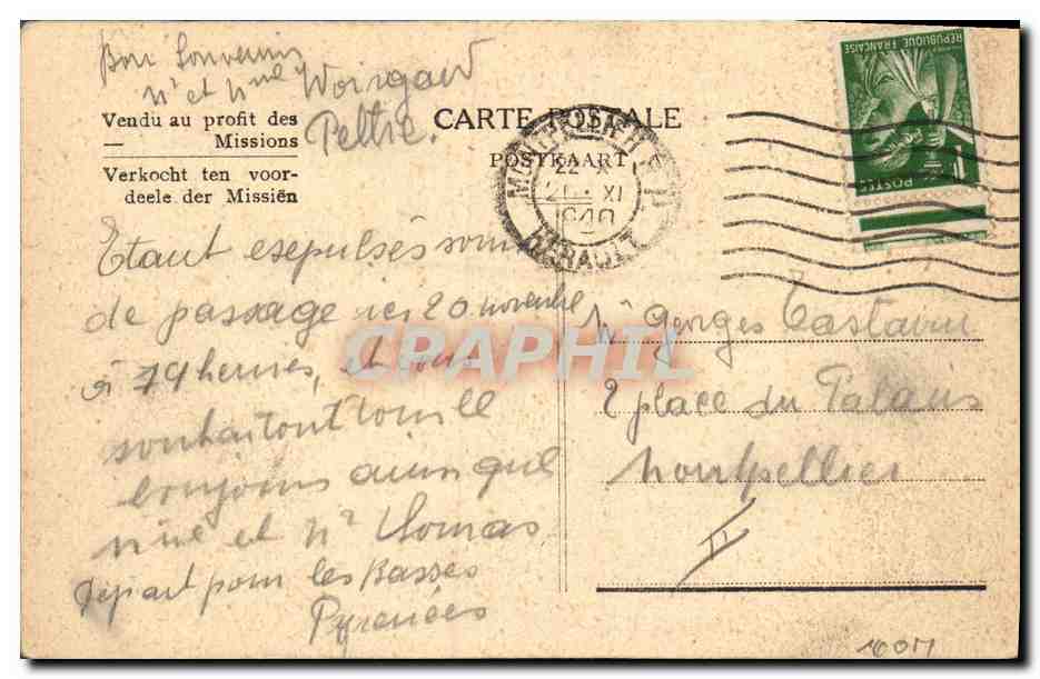 CPA Fantaisie Illlustrateur Paysage  — Rückseite