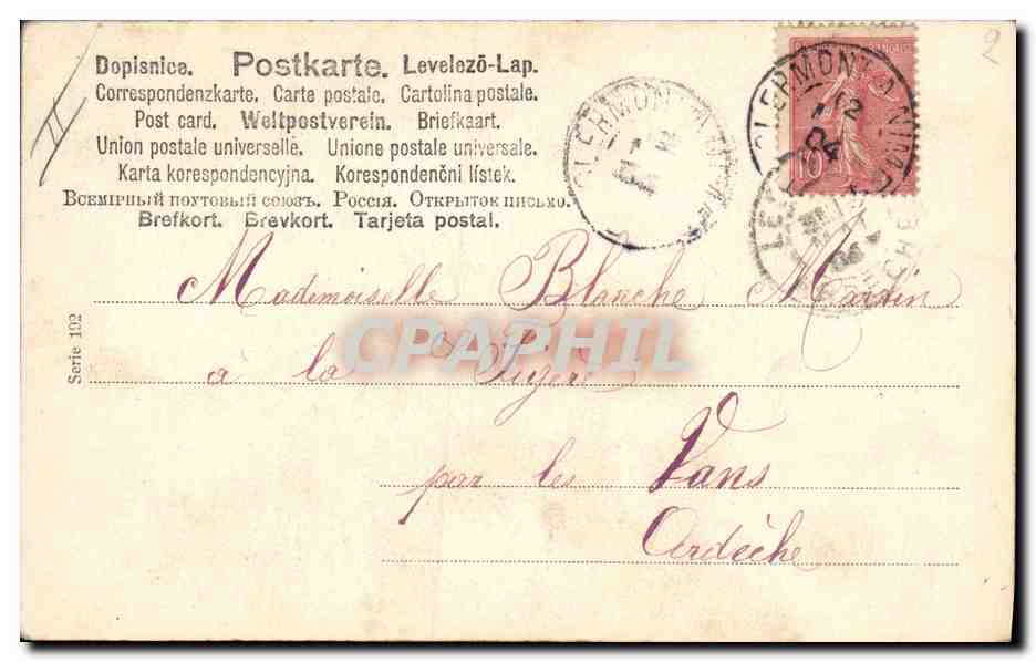 CPA Fantaisie Illlustrateur Femme  — Rückseite
