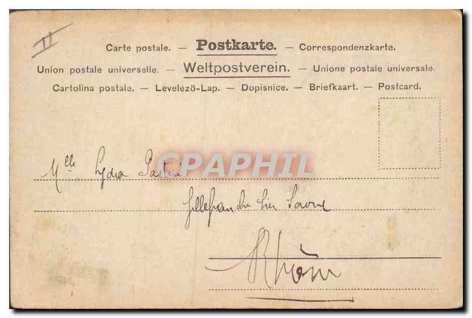 CPA Fantaisie Illlustrateur Femme  — Rückseite