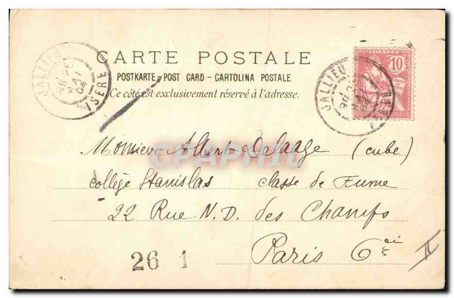 Scène de cuisine à Marseille — dessin de J. Weig — éditeur non visible — Verso