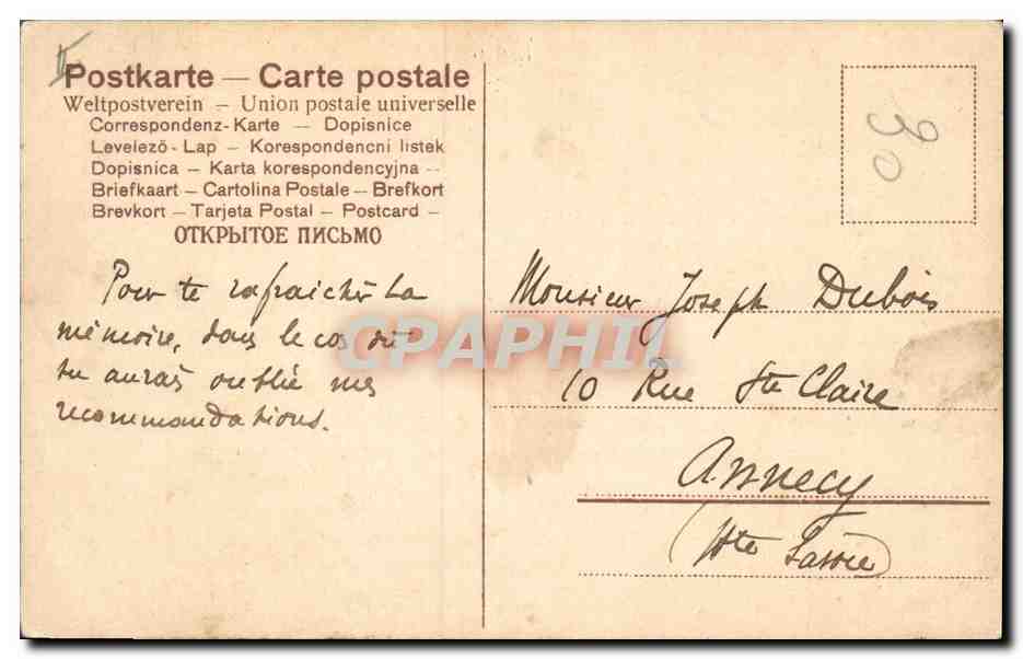 CPA Fantaisie Illlustrateur Enfant  — Rückseite