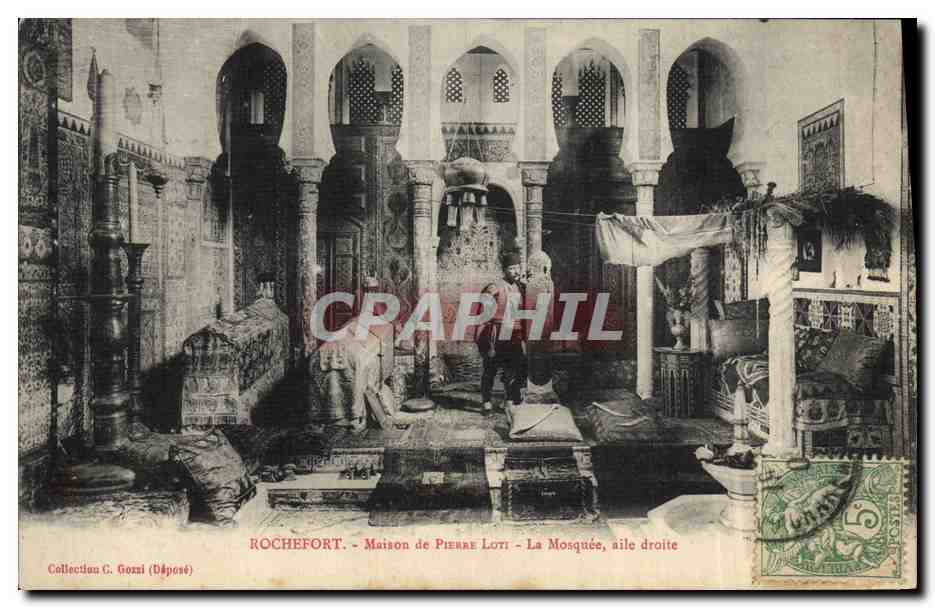 CPA Pierre Loti Rochefort Maison La mosquee aile droite