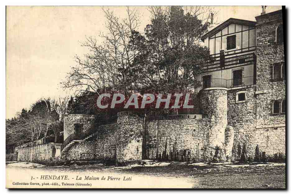 CPA Pierre Loti Hendaye Maison