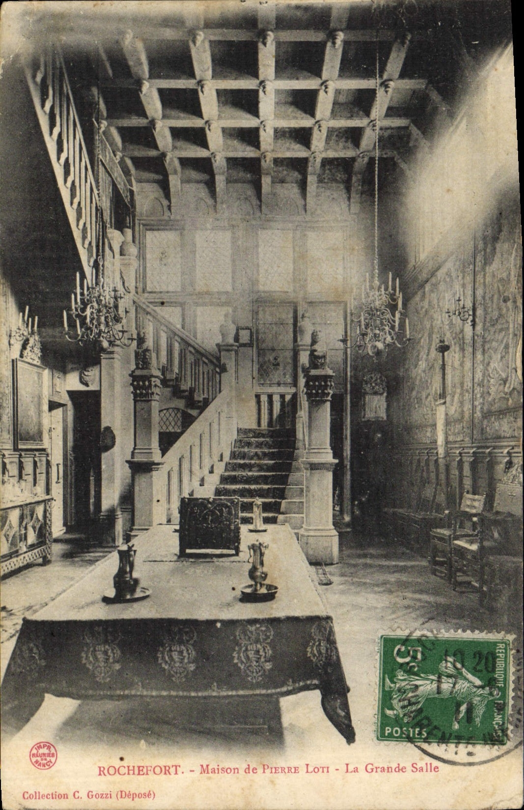 CPA Pierre Loti Rochefort Maison La grande salle