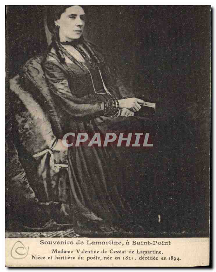 CPA Lamartine Saint Point Madame Valentine de Cessiat 