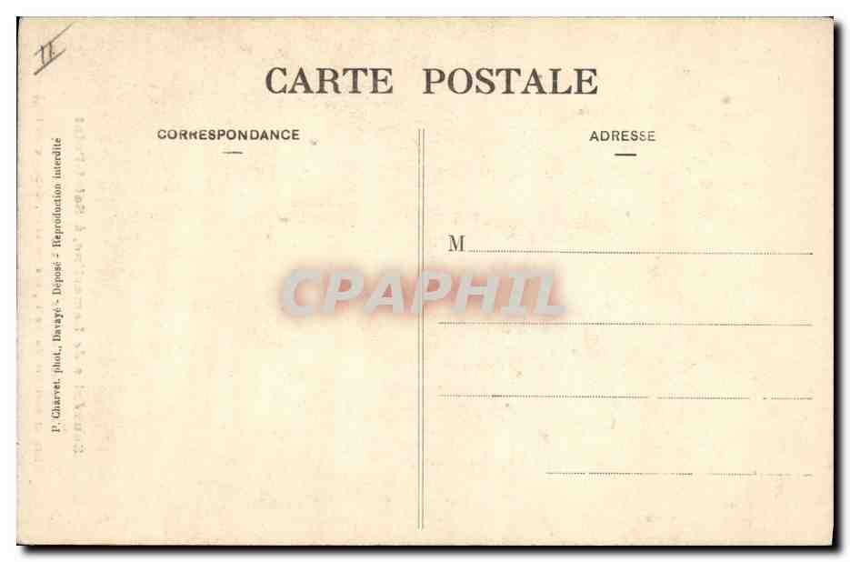 CPA Lamartine Saint Point Madame Valentine de Cessiat  — Rückseite
