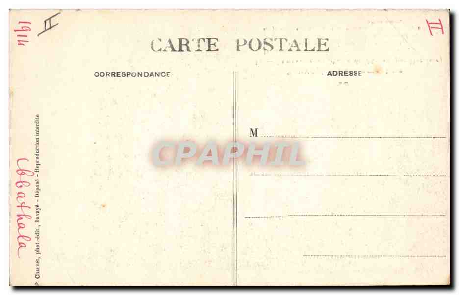 CPA Lamartine Musee de Macon Chien  — Rückseite