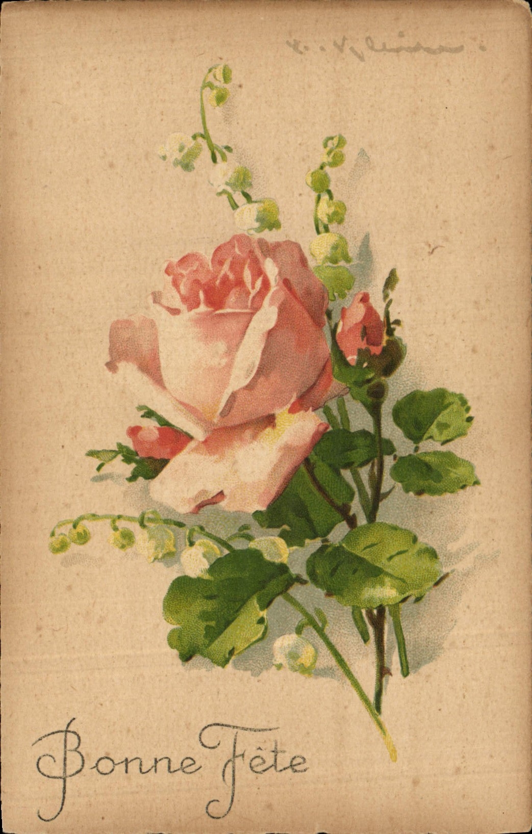 CPA Fantaisie Illustrateur Fleurs 