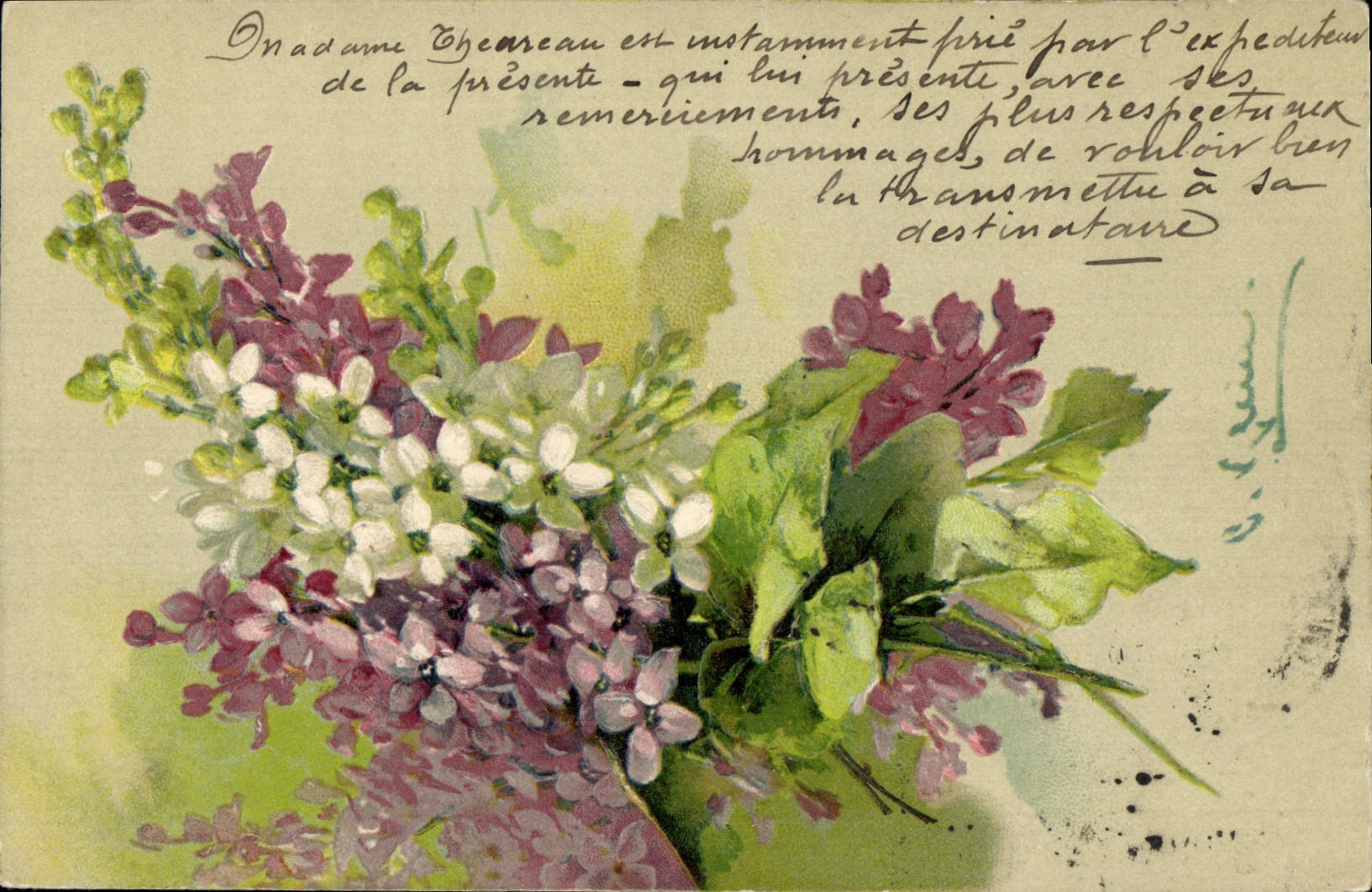 CPA Fantaisie Illustrateur Fleurs 