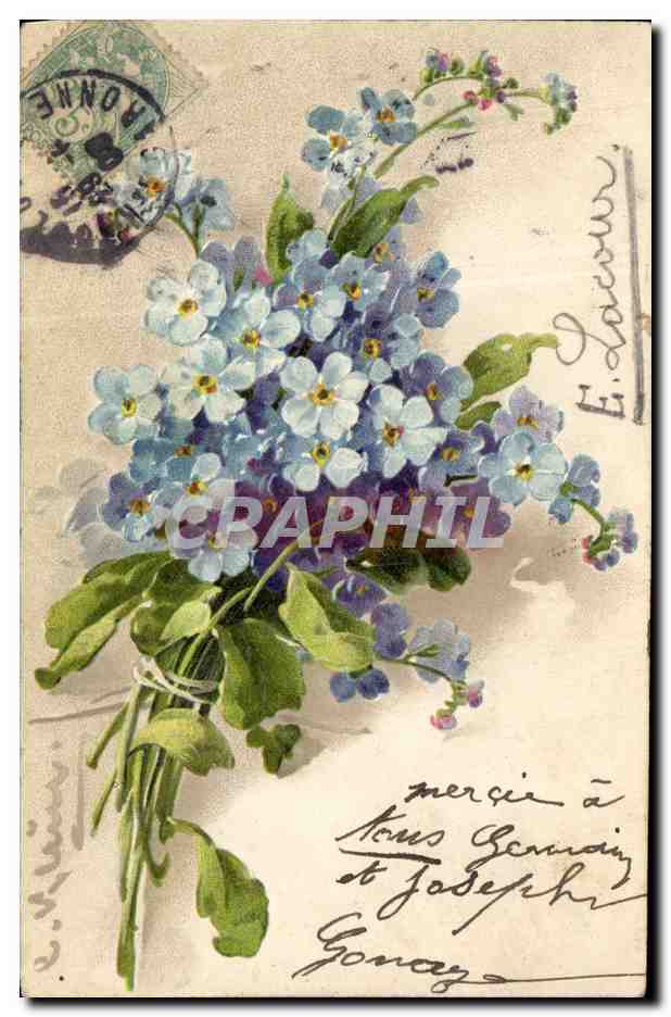 CPA Fantaisie Illustrateur Fleurs 