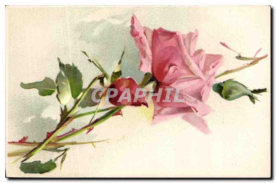 CPA Fantaisie Illustrateur Fleurs 