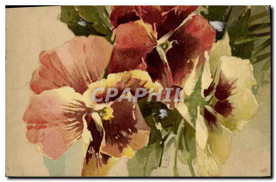 CPA Fantaisie Illustrateur Fleurs 