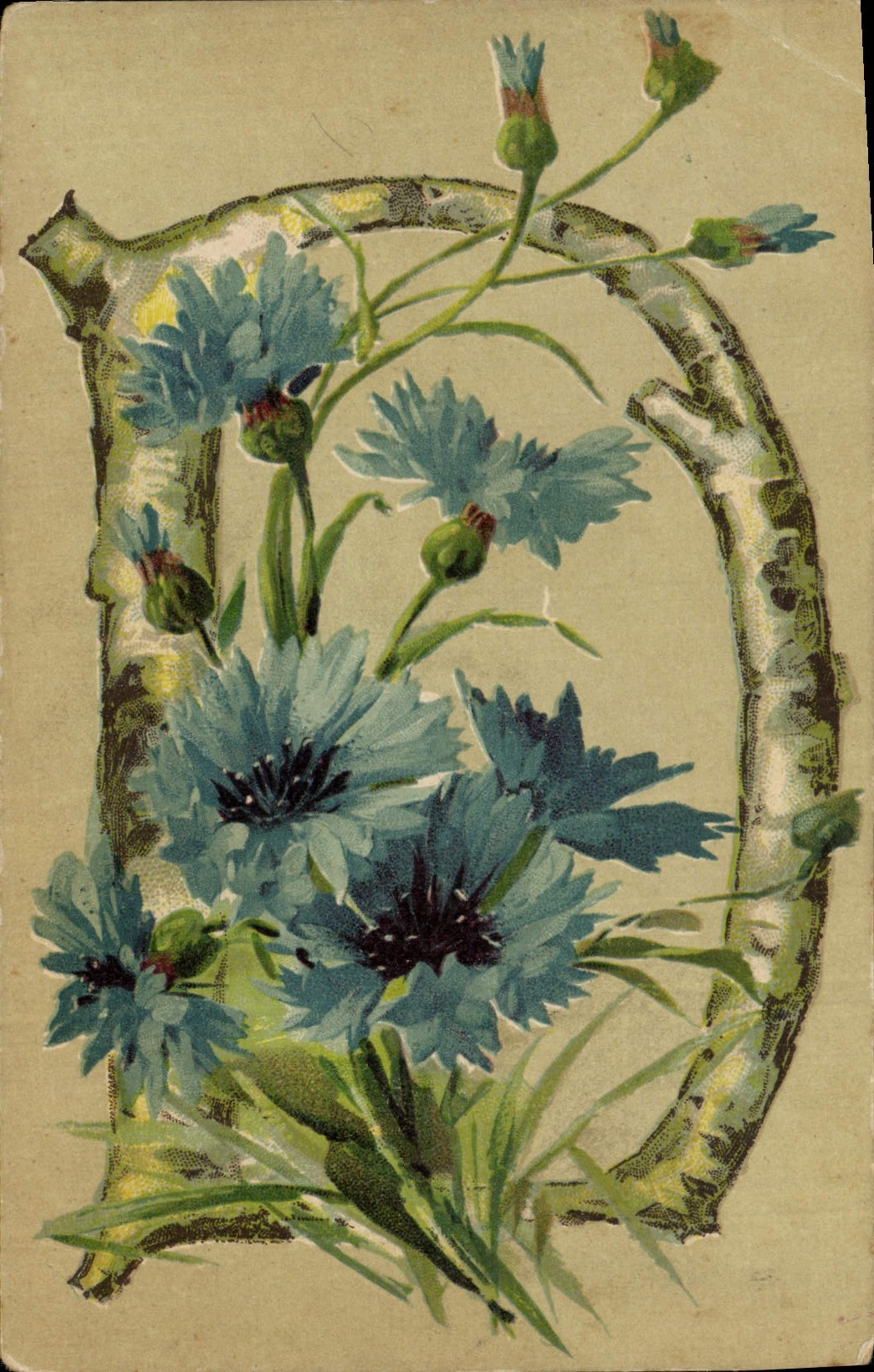 CPA Fantaisie Illustrateur Fleurs 