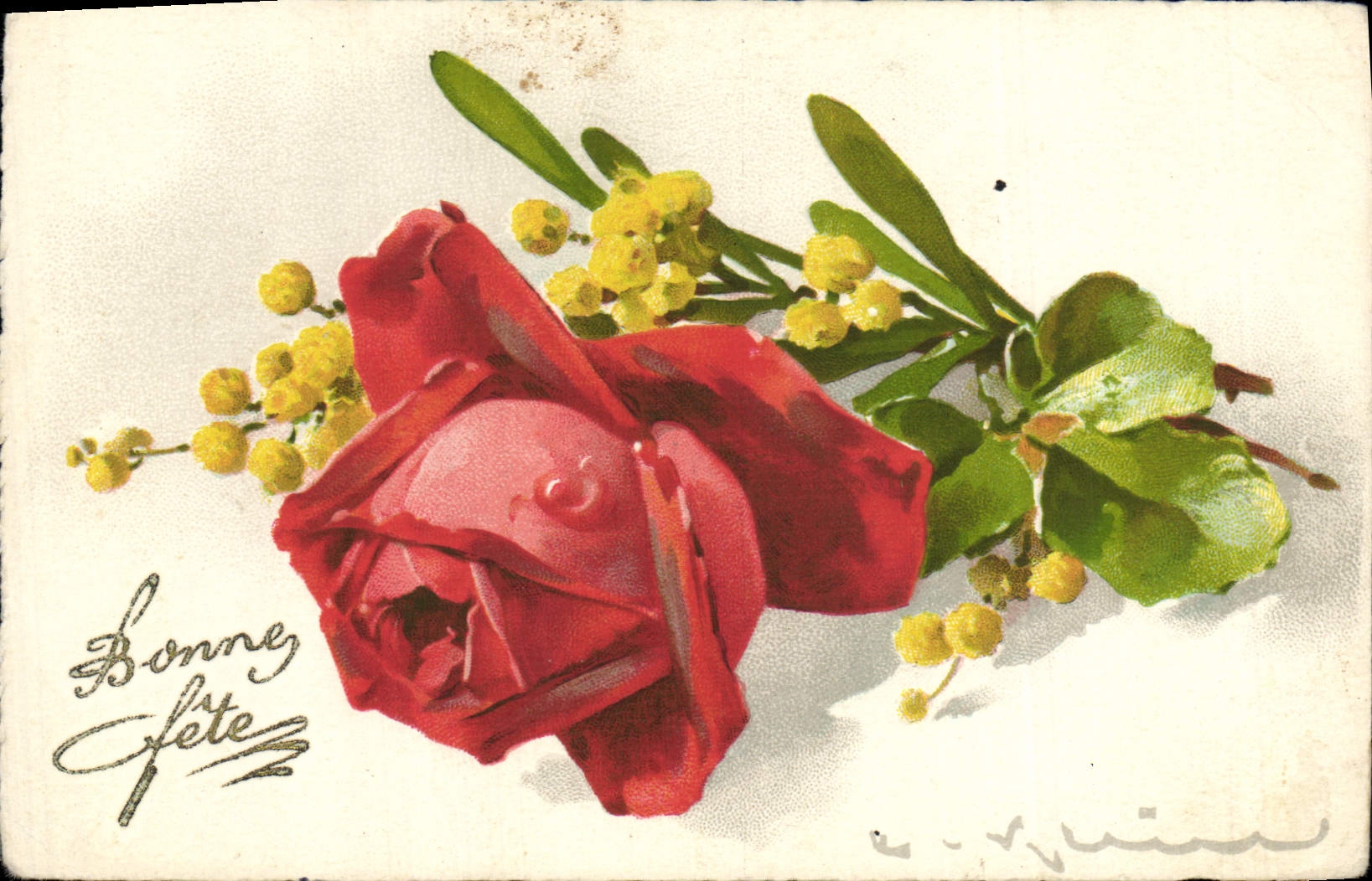 CPA Fantaisie Illustrateur Fleurs 