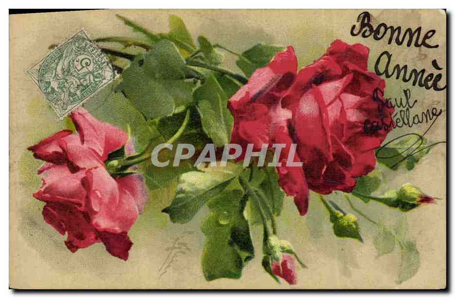 CPA Fantaisie Illustrateur Fleurs 
