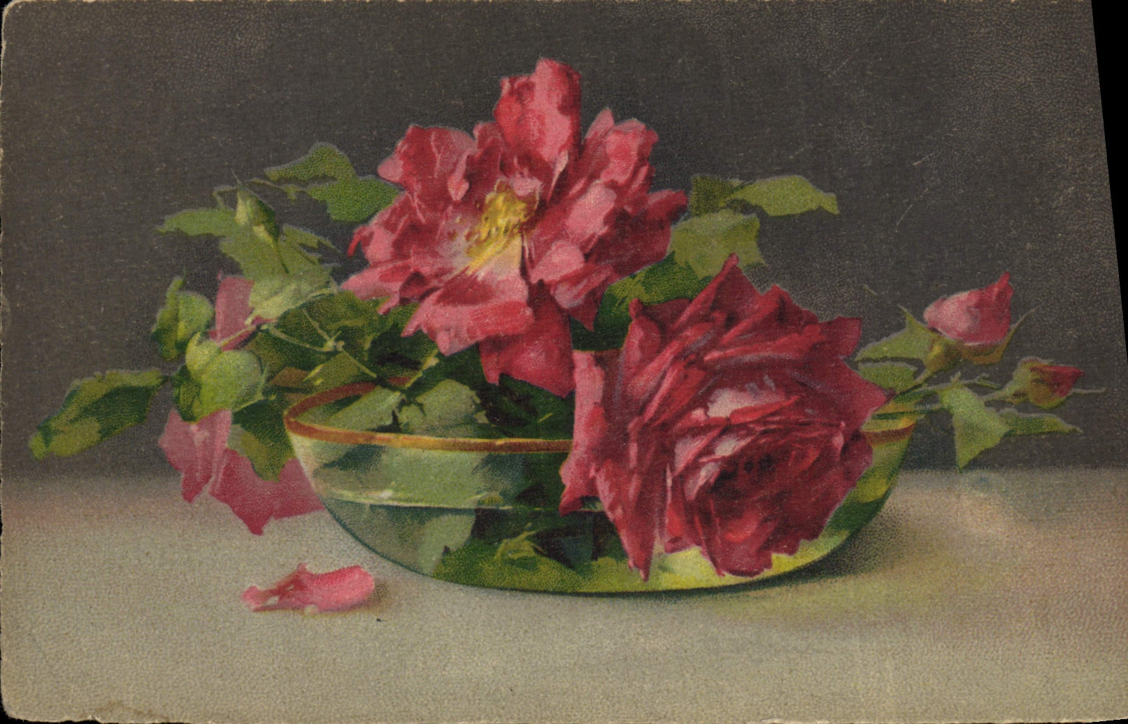 CPA Fantaisie Fleurs 