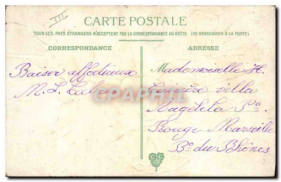 Pansées — illustration — C. Klein — Rückseite