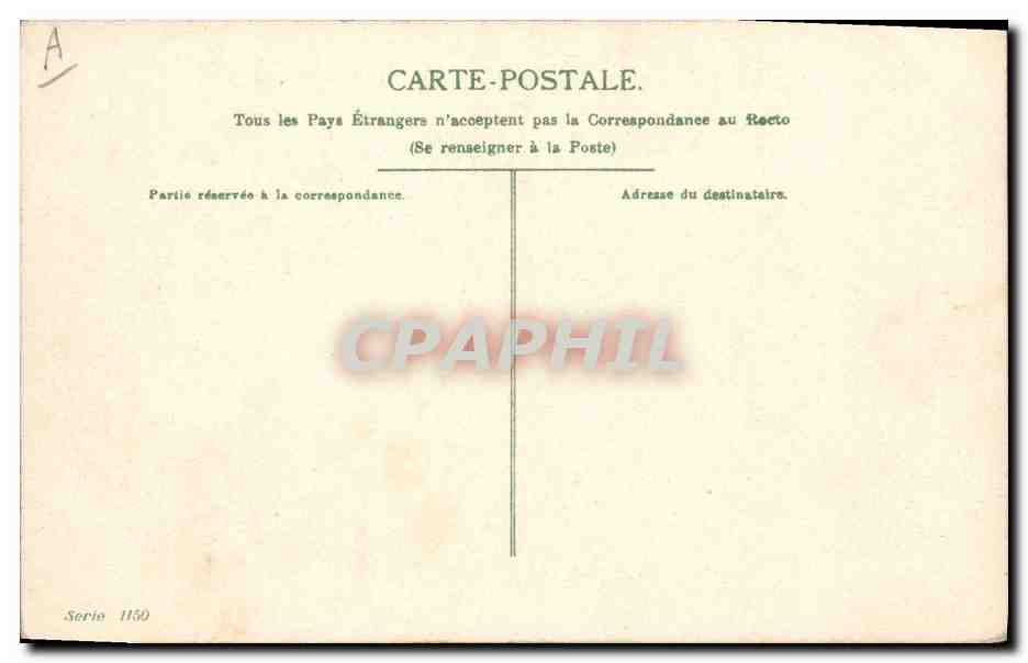 Orchestre de singes — Musiciens en tenue — Éditeur E. V. — Série 1150 — Verso