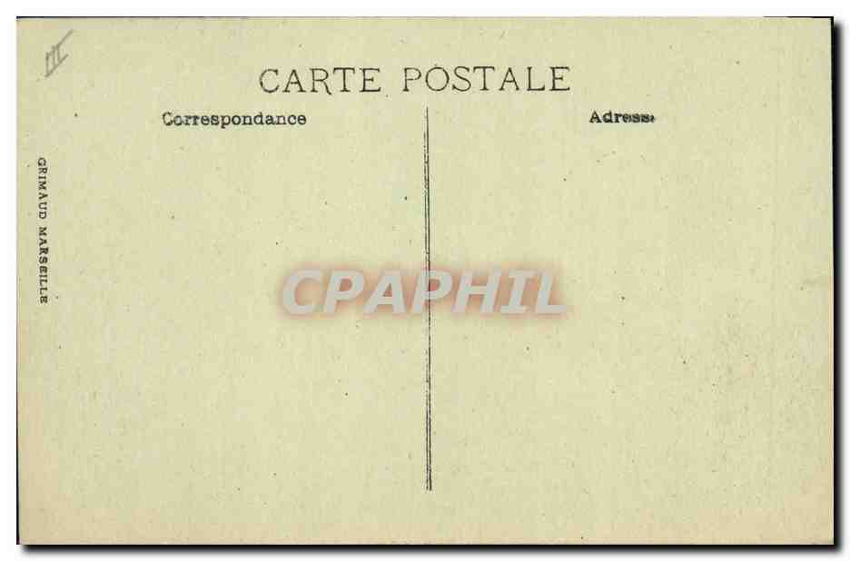 Pierre Loti — Paquebot de la Cie des Messageries Maritimes — par grosse Mer — Grimaud, Marseille — Verso