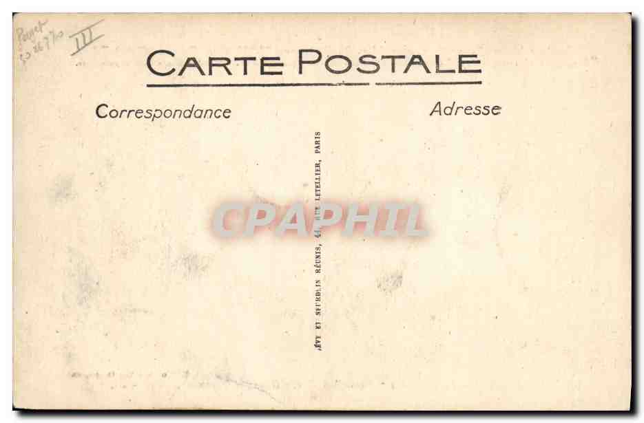 Le Havre — Le paquebot "Paris" de la Cie Générale Transatlantique — Édition spéciale Desponds — Verso